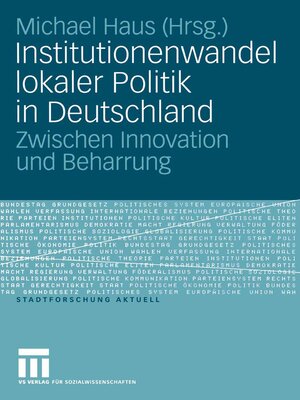 cover image of Institutionenwandel lokaler Politik in Deutschland